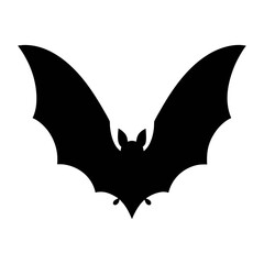 Naklejka premium Bat silhouette vector graphic for halloween spooky night designs and bat themed illustrations