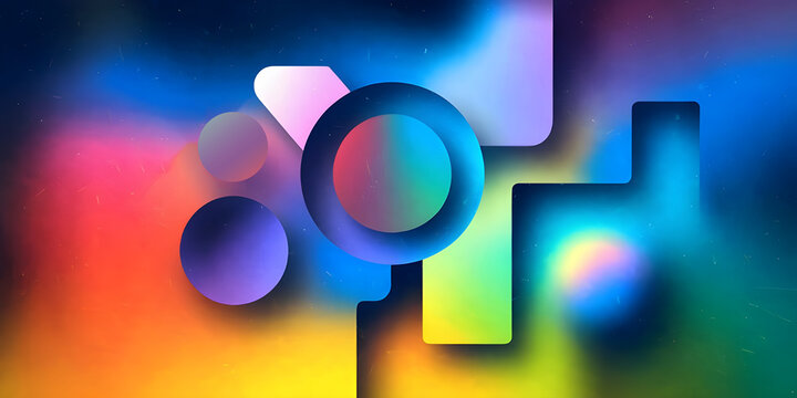 Fototapeta Unique abstract background with motion droped blur. Colorful gradient wallpaper for desktop screen