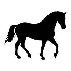 Horse silhouette vector graphic design for equestrian enthusiasts and animal lovers artwork design