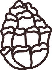 Pine Cone Line Drawing