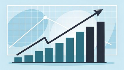business graph showing growth