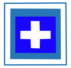 first aid kit medical icon vector stock on white background