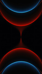 Abstract Symmetrical Glowing Arcs Background