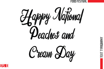 Happy National Peaches and Cream Day.eps