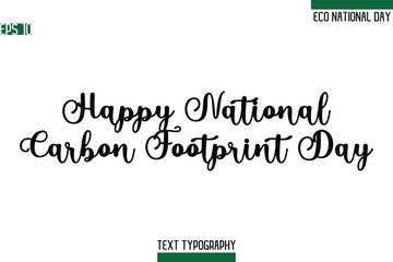 Happy National Carbon Footprint Day.eps