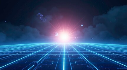 The limitless possibilities and horizons of IT technology in the future, pushing the boundaries of innovation, AI Generative