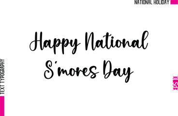 Fototapeta premium Happy National S?mores Day.eps