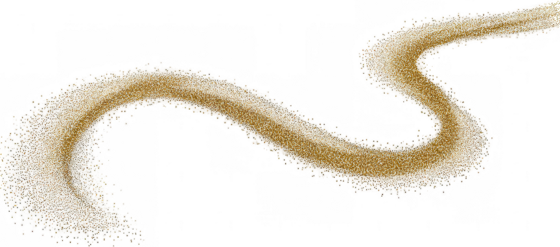 Abstract tan/beige textured flowing line