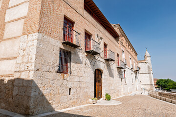 View of the Museo del Tratado de Tordesillas, a historic building commemorating the 1494 treaty...