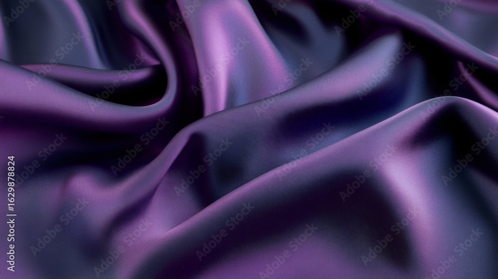 Aufkleber elegant purple curves and wavy ornaments in abstract texture with soft drapes and rich patterns