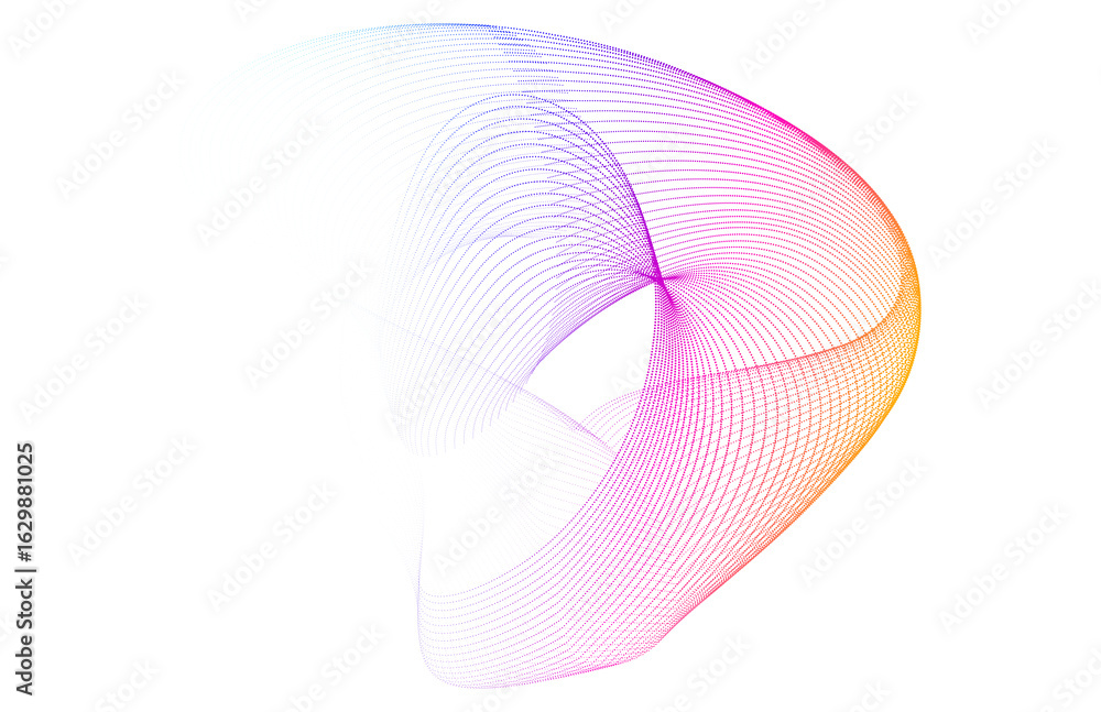 Aufkleber design elements. wave of many purple lines circle ring. abstract vertical wavy stripes on white back