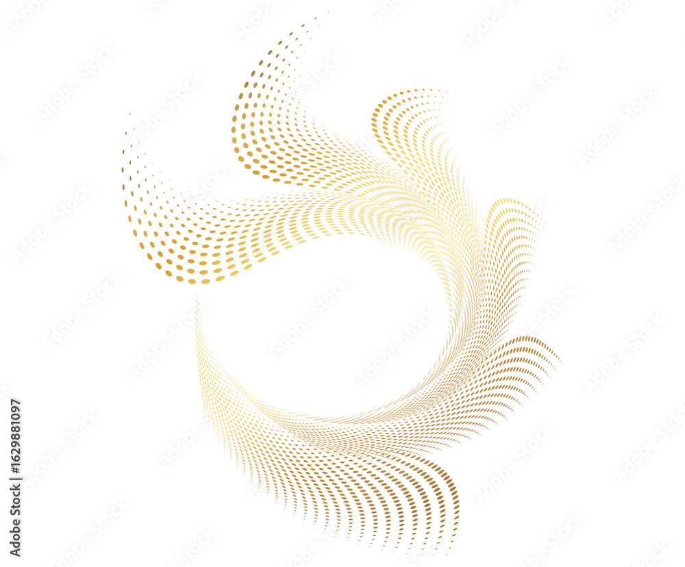 Poster design elements. wave of many purple lines circle ring. abstract vertical wavy stripes on white back