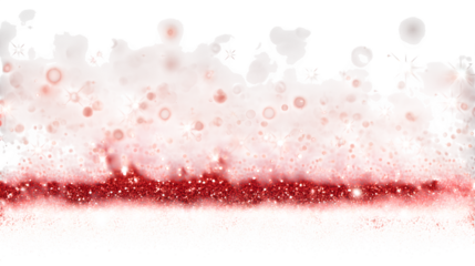 hd realistic red christmas glitter bokeh background with star lights glowing isolated on white