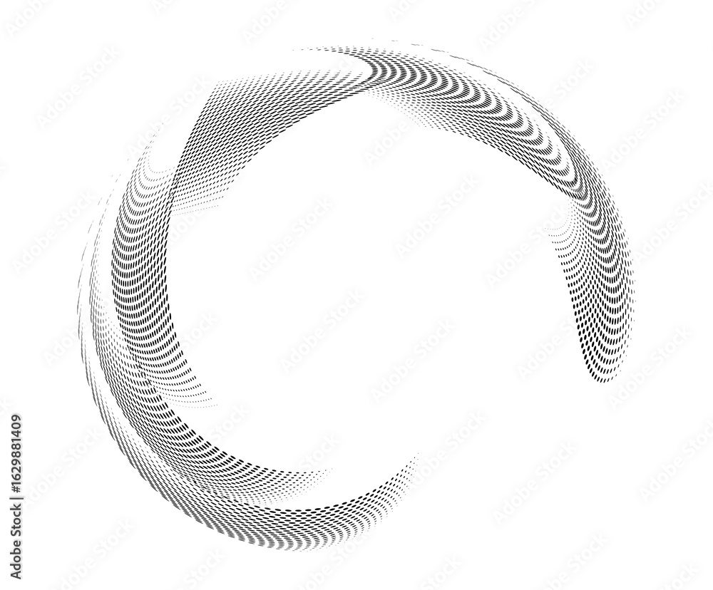 Poster design elements. wave of many purple lines circle ring. abstract vertical wavy stripes on white back
