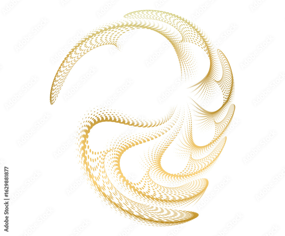 Poster design elements. wave of many purple lines circle ring. abstract vertical wavy stripes on white back
