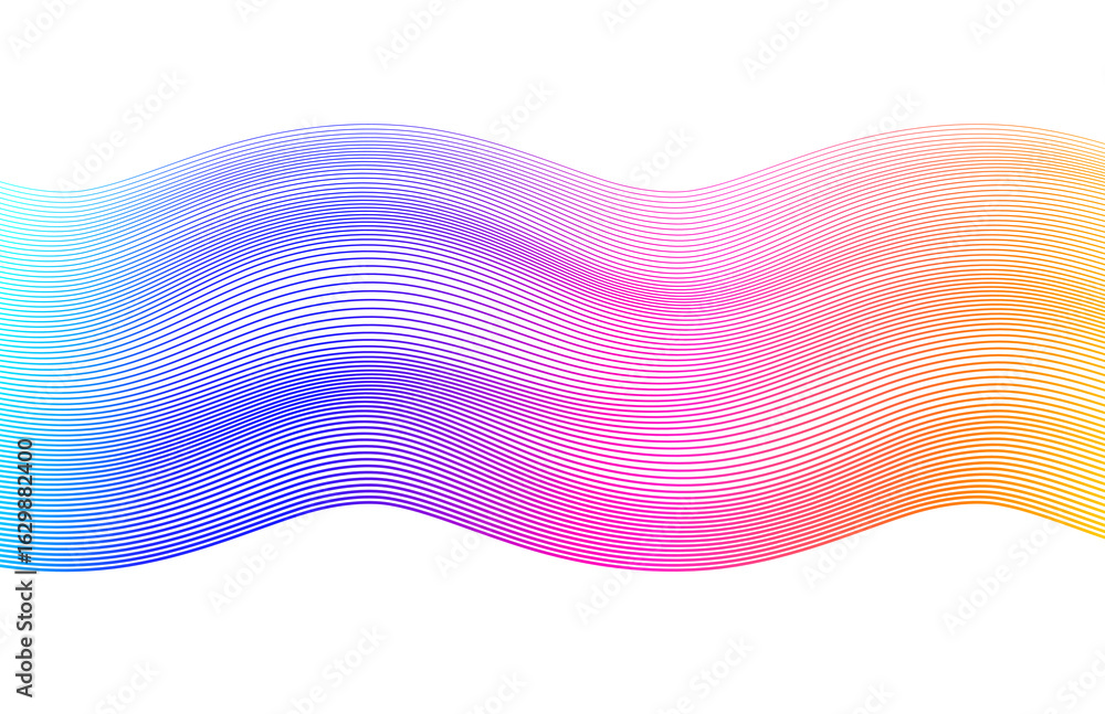 Aufkleber design elements. wave of many purple lines circle ring. abstract vertical wavy stripes on white back