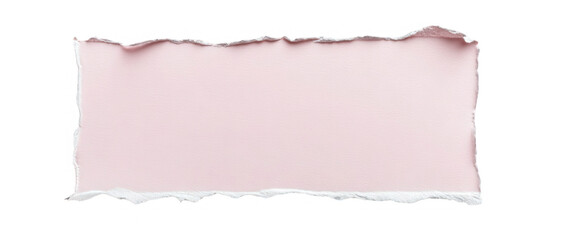 Fototapeta premium Pink torn paper rectangle