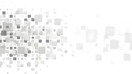 Gray square pattern background with tech design, isolated on white