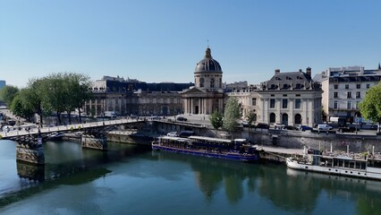 Institut De France In Paris Ile De France France. Capturing The Hustle And Bustle Of A Vibrant City From Above. Industrial Landscape Buildings Stunning. Urban Buildings Town. Paris ile de france.