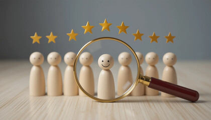 finding the best candidate for talent recruitment, HR search process with ratings, reviews, and human resources evaluation