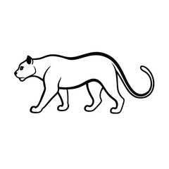 Obraz premium vector illustration of a panther