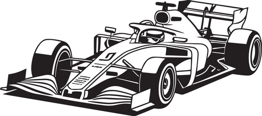 F1 racing car icon
