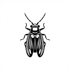 Black Cicada Animal Icon