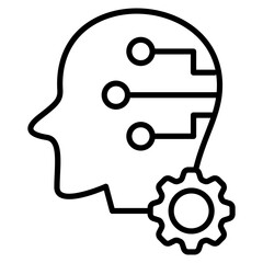 Artificial Intelligence line icon