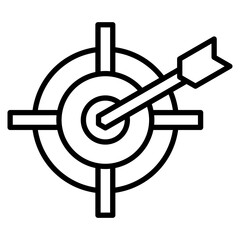 Objective line icon