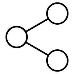 Sharing line icon