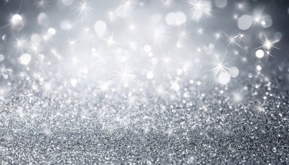 radiant silver sparkle background for celebrations