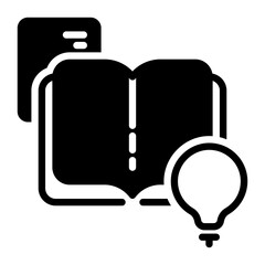education icon, glyph icon style