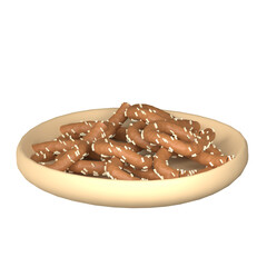 Pretzel 3D Illustration