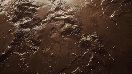 Obraz premium Photograph of textured, dark brown surface with intricate, flowing patterns and subtle highlights.