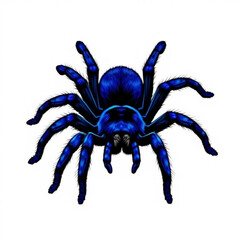 Obraz premium Cobalt Blue Tarantula Illustration
