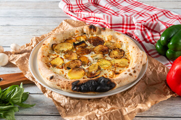 Tasty Potato Cheese Pizza From Rustic Kitchen