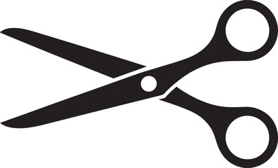 Scissors Vector Illustration Cutting Tool Sharp Blades Craft Equipment Icon Design