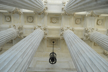 The United States Supreme Court Building in Washington D.C., USA.