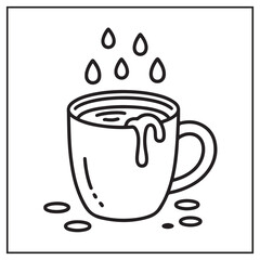 Rainy Day Coloring Pages | Cute and Relaxing Rain Scenes for Kids and Adults