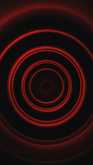 Abstract Glowing Red Circles Background