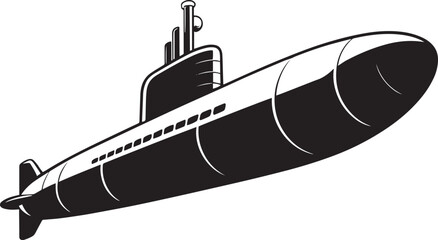 Sleek Submersible Vessel Detailed Vector Illustration Maritime Exploration Underwater Navigation Technology © Pappu0099