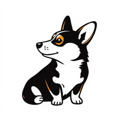 Corgidor Animal Icon - Black