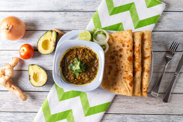 Savoring Fresh Curry Meal