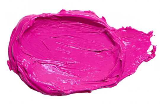 Deep fuchsia paint smear on black - Powered by Adobe