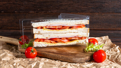 Fresh Sandwich With Vibrant Ingredients