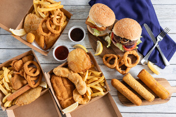 Delicious Food Spread at a Casual Gathering