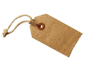 Blank Kraft Paper Gift Tag with Jute Twine Loop Perfect for Handmade Crafts and Packaging
