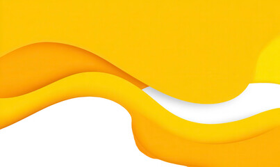 Abstract wavy yellow and white design on black background
