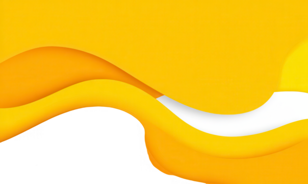 Abstract wavy yellow and white design on black background