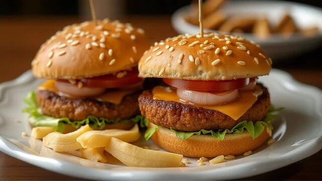  Doubles served authentically on a plate
